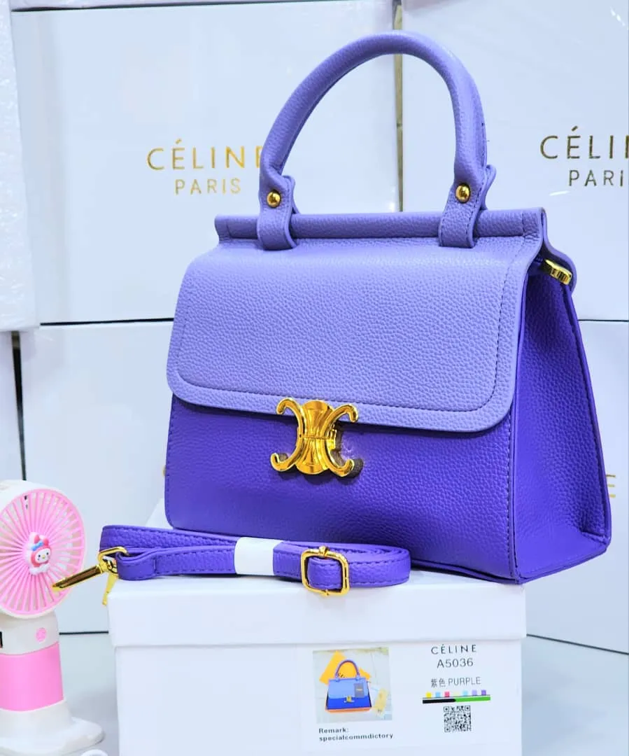 Céline Paris A5036 Luxury Bag Purple