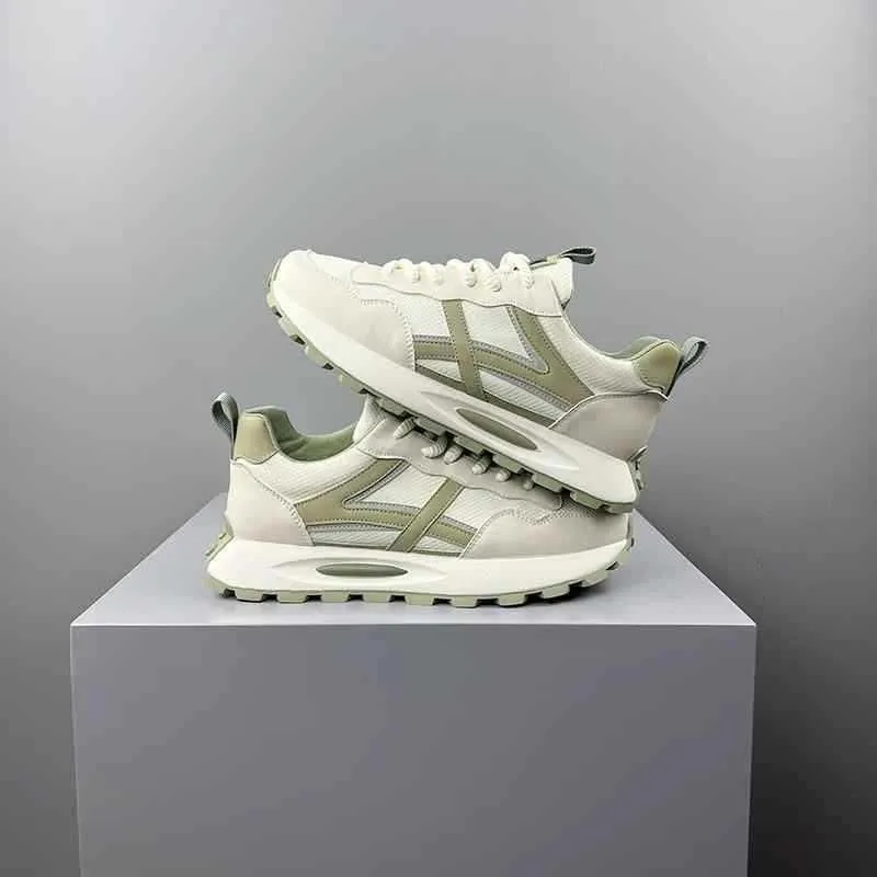 new niche skate shoes – Cream/Sage green