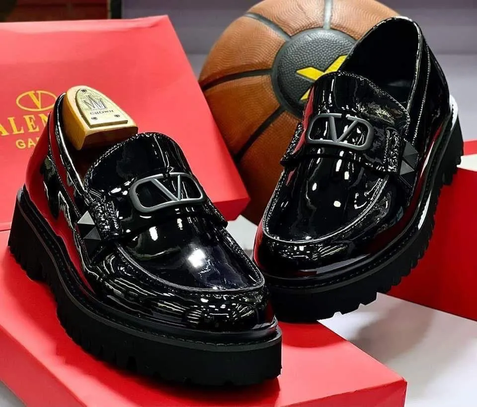 Black Valentino Garavani men's loafer