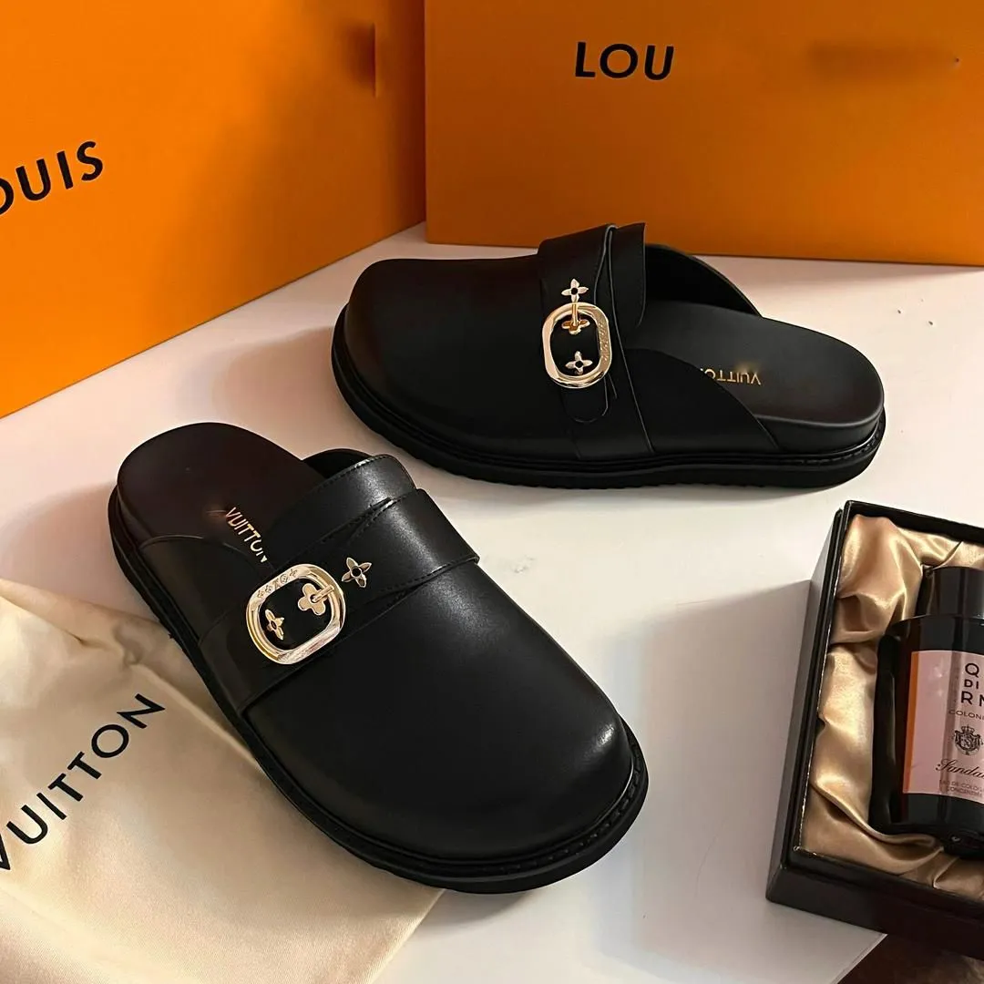 Louis Vuitton LV Cosy Flat Comfort Clog – Black