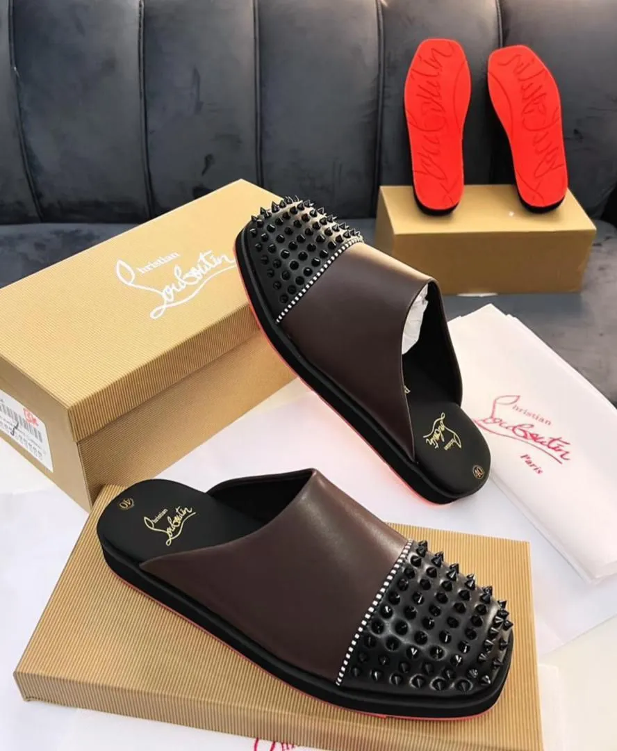 Christian Louboutin spikey half shoes