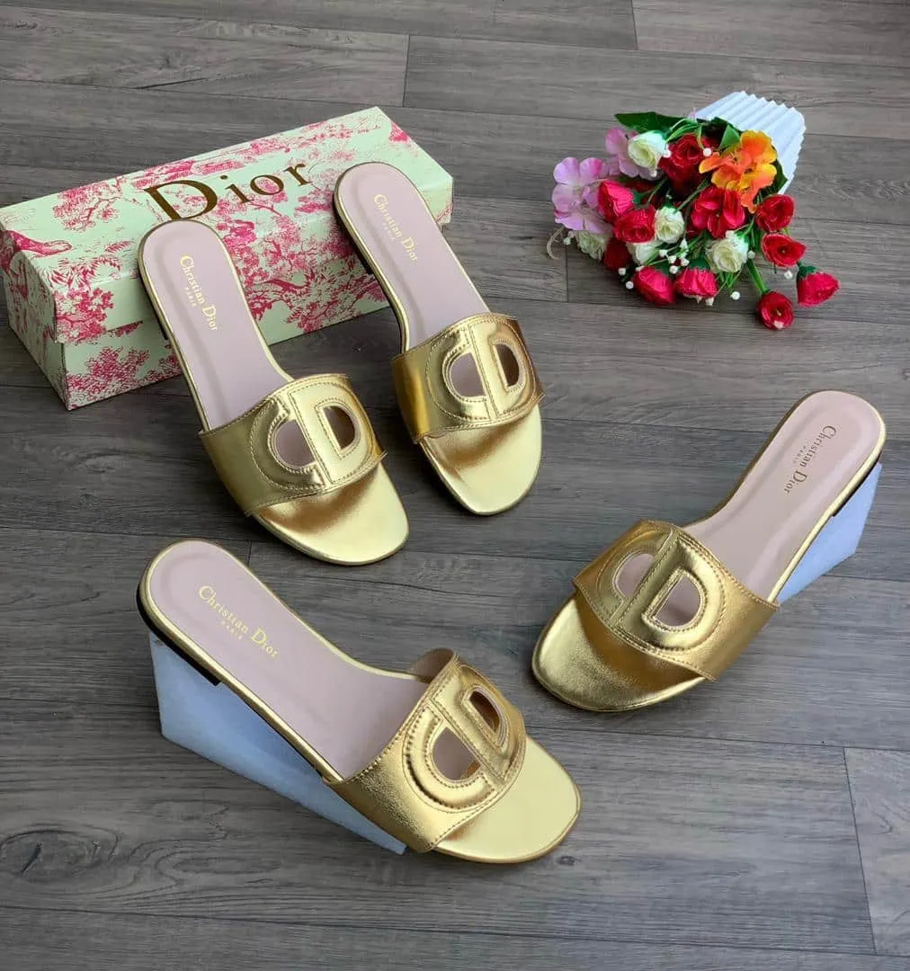 Dior D-Club slide – Gold