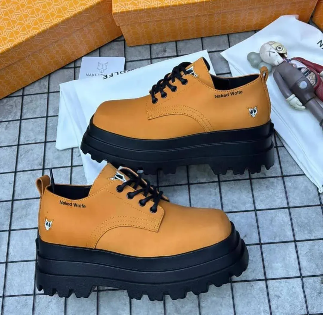 Naked Wolfe Derby Shoes Brown