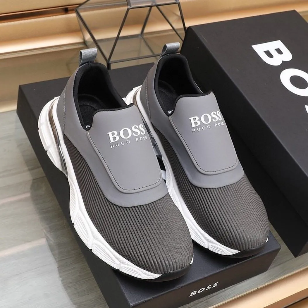 BOSS by Hugo Boss Men's slip-on Sneakers in Grey