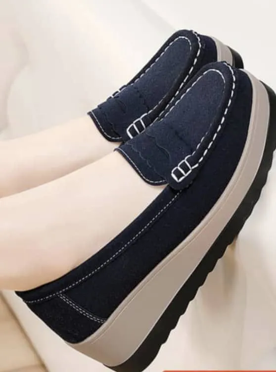 Women's Platform Wedge Penny Loafer