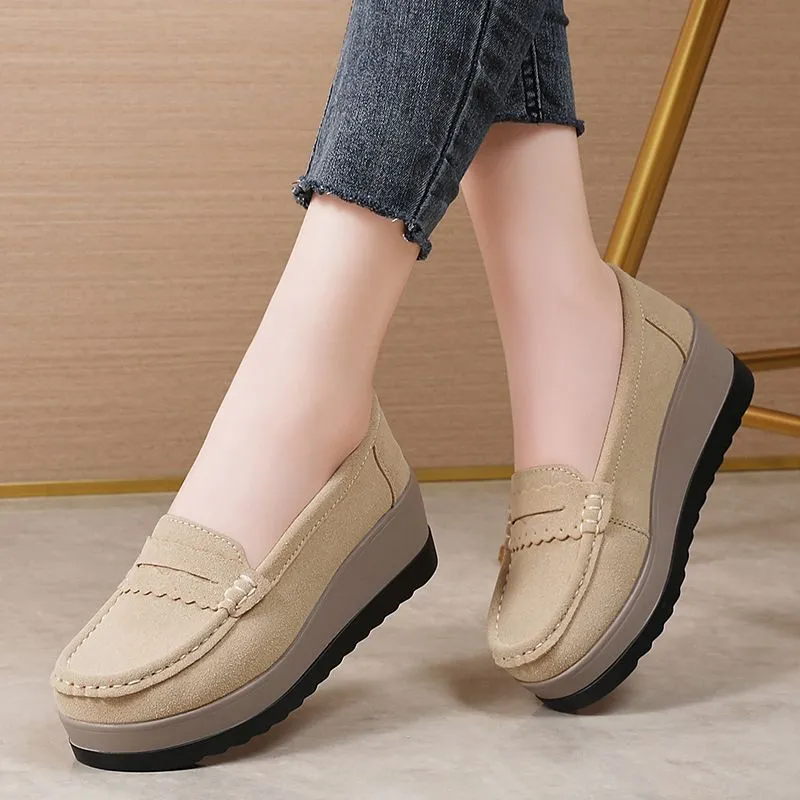 Women's Platform Wedge Penny Loafer