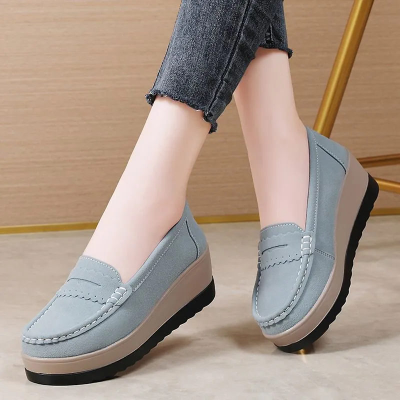 Women's Platform Wedge Penny Loafer