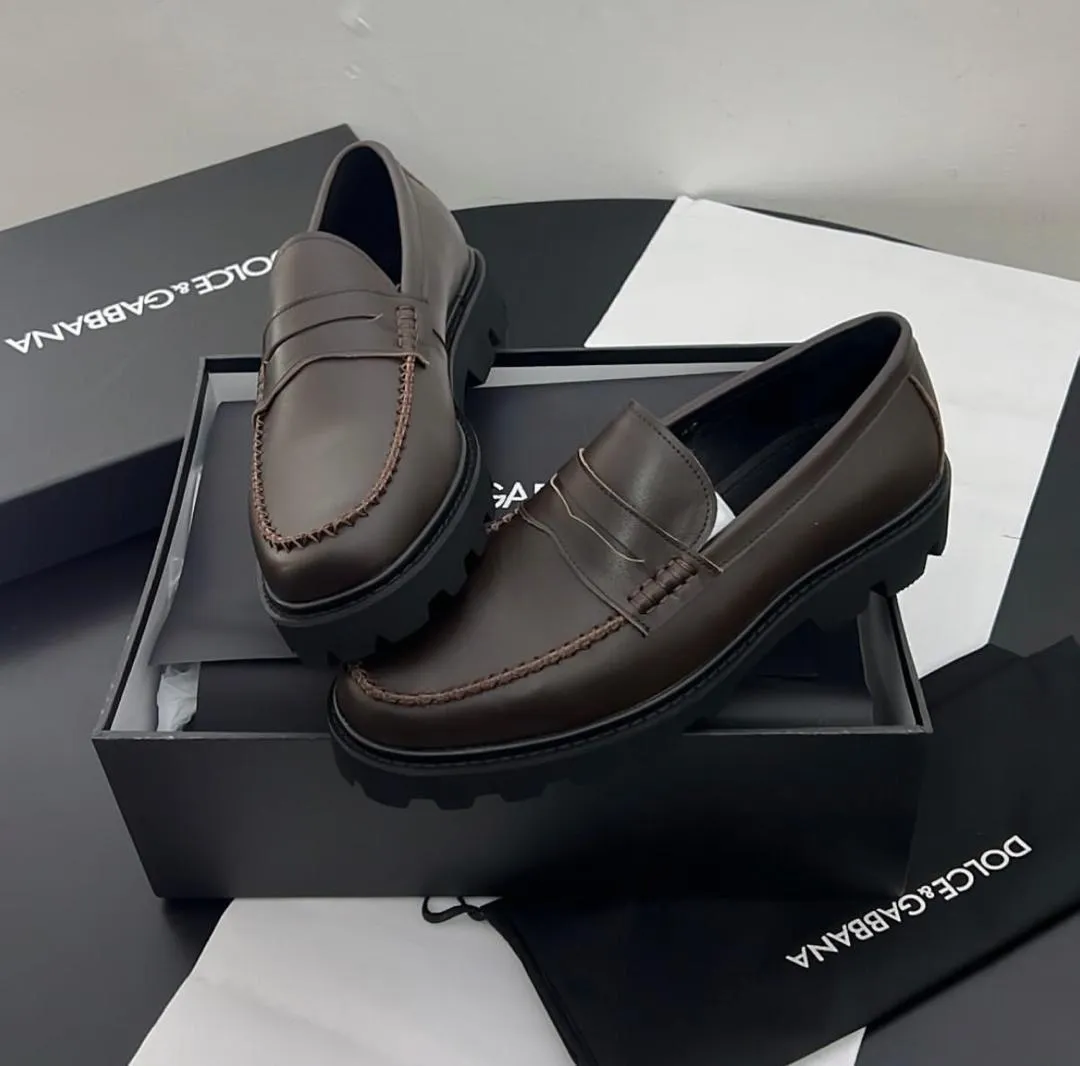 Dolce & Gabbana leather penny loafers