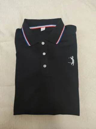 Men's mixed-color golf print summer shirts in Black