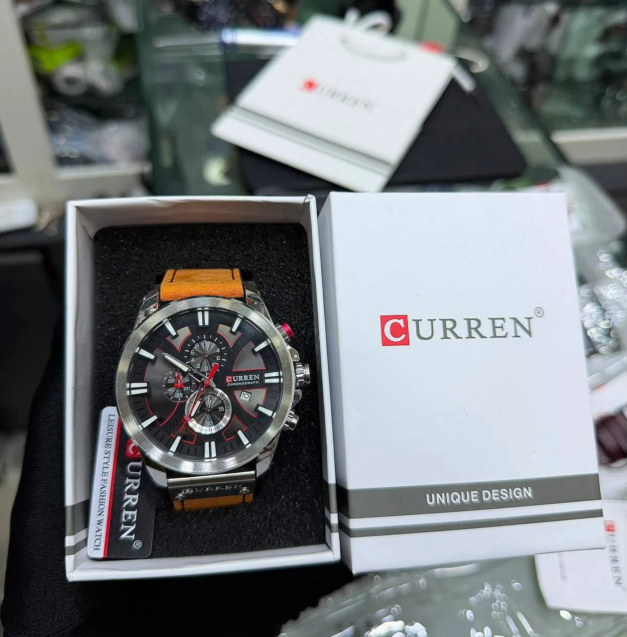 Curren Men's Luxury Multifunctional Chronograph Watch