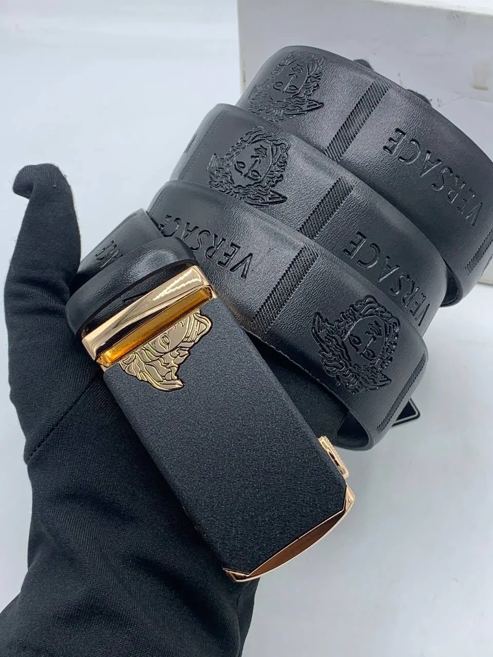 Versace Black Designer belt