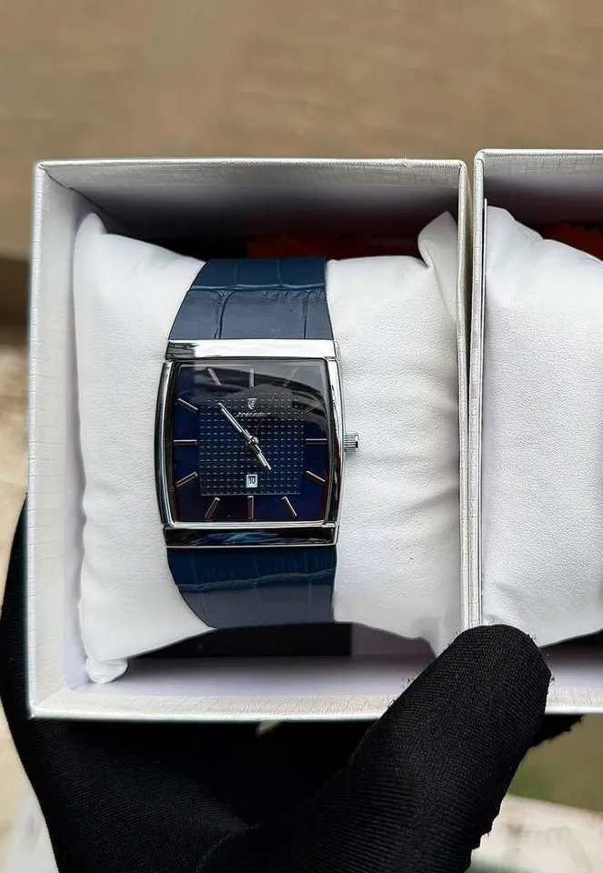 Poedagar Leather Wristwatch