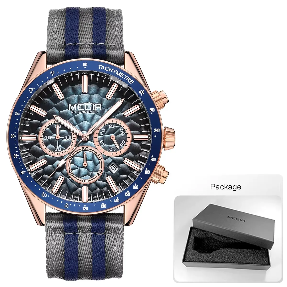 Megir men's chronograph watches